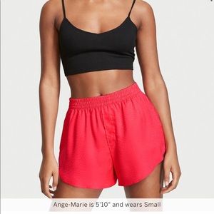 Victoria Secret Satin Jacquard High Waisted Shorts NWT